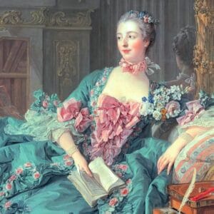 François Boucher - Madame de Pompadour (1756), Détail