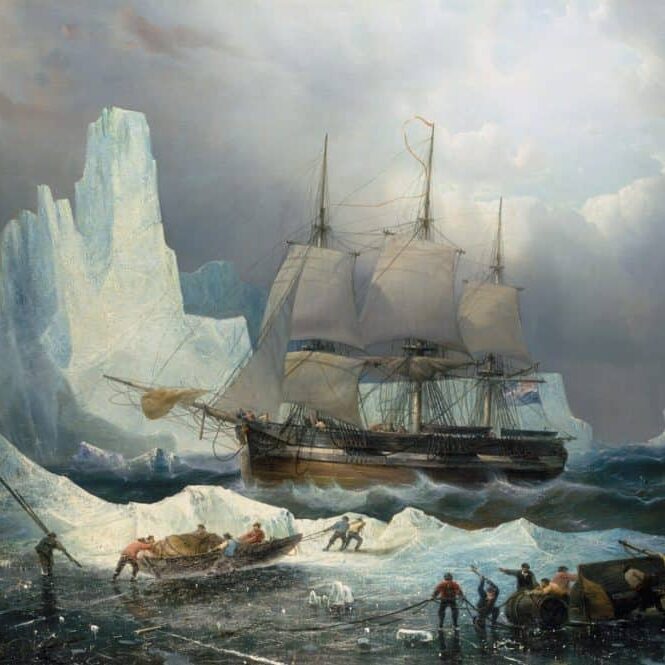 François Étienne Musin, Le HMS Erebus prisonnier des glaces, (1846)