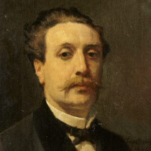 François-Nicolas-Augustin Feyen-Perrin - Portrait de Guy de Maupassant (1876)