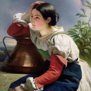 Franz Xaver Winterhalter - Portrait d'une jeune femme italienne au puits (vers 1833-1834)