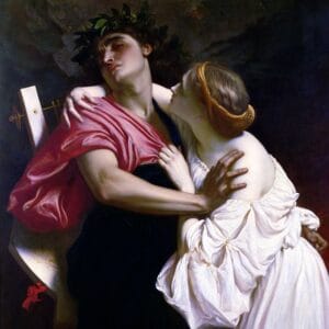 Frederic Leighton - Orphée et Eurydice (1864)