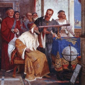 Fresque représentant Galilée et le Doge de Venise, Giuseppe Bertini, 1858