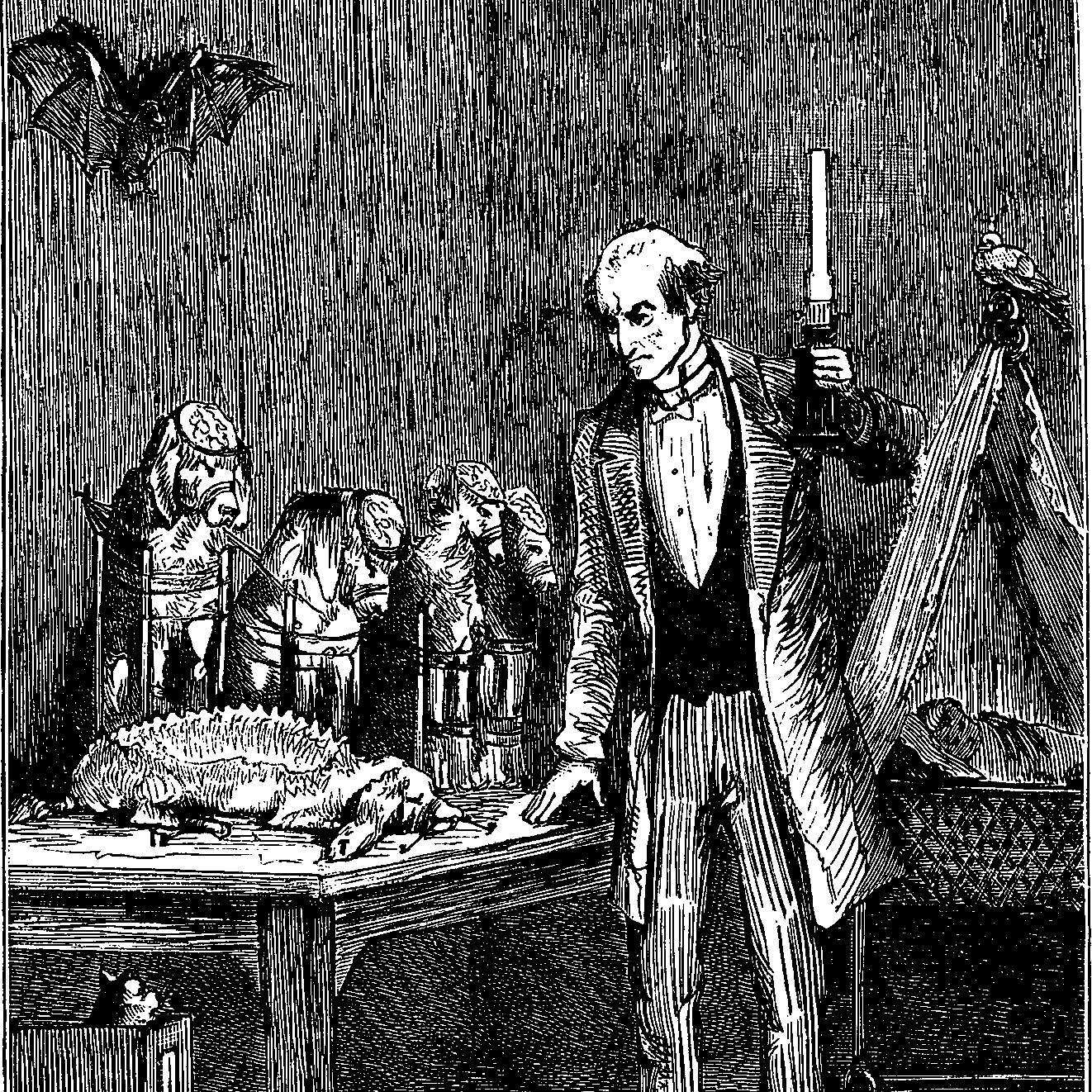 Frid’Rick, Le Docteur Carlate dans son cabinet de vivisection (1881)