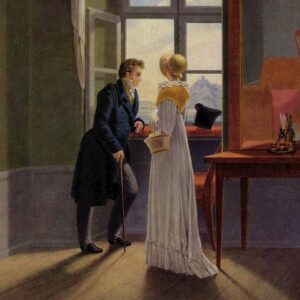 Georg Friedrich Kersting - Couple à la fenêtre (1815)