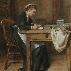 George Goodwin Kilburne - Writting a letter home (1875)