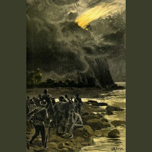 George Roux (1853-1929) - L'Eruption du volcan d'or (1906)