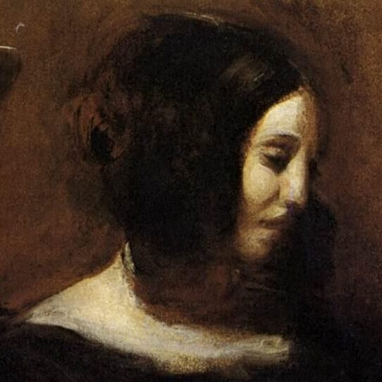 George Sand, par Eugène Delacroix (1838)