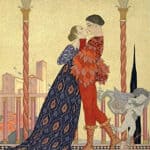 Georges Barbier, Amoureux sur un balcon (ca. 1916)