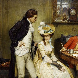 George Sheridan Knowles Signing the marriage contract 1905