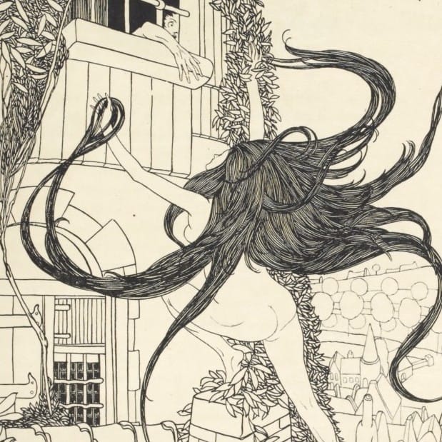 Georges de Feure - Arachné, pour le recueil La Porte des rêves (1899)