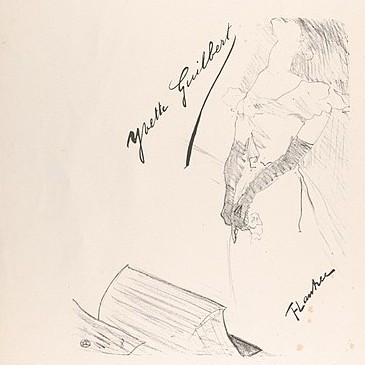 Henri de Toulouse-Lautrec, Yvette Guilbert devant la trappe du souffleur (1898)