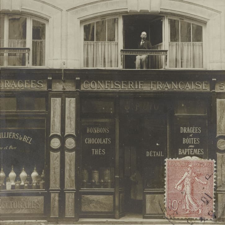 Une confiserie parisienne en 1906