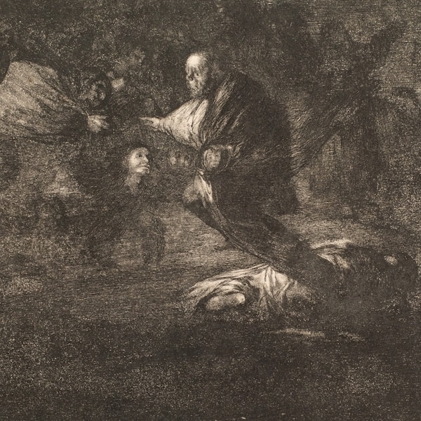 Francisco de Goya - Disparate fúnebre (1864)