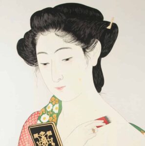 Goyo Hashiguchi - Beauté applicant de la poudre (1920)