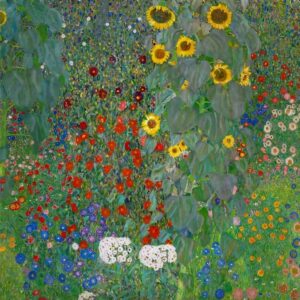 Gustav Klimt - Jardin de ferme avec des tournesols (1907)
