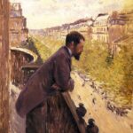 Gustave Caillebotte - L'homme au balcon (vers 1880)