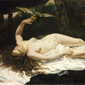 Gustave Courbet - Femme au perroquet (1866)