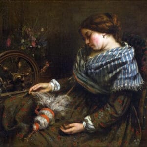 Gustave Courbet - La fileuse endormie (1853)
