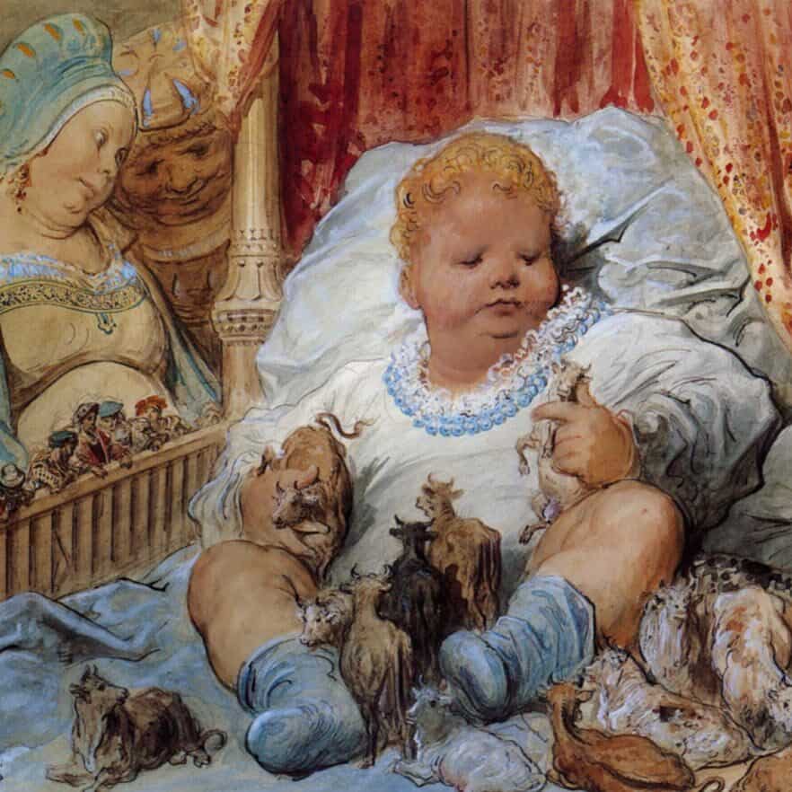 Gustave Doré - L'enfance de Pantagruel (1873)