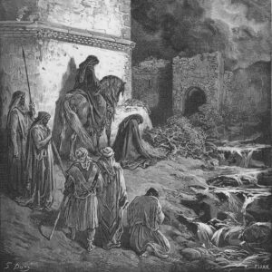 Gustave Doré, Néhémie et ses compagnons devant les portes de Jérusalem (1866)
