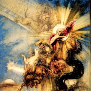 Gustave Moreau - Chute de phaéton, projet de plafond