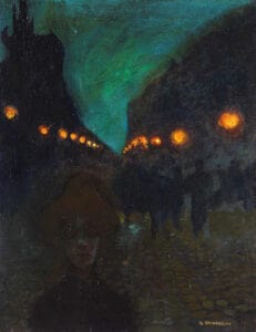 Gustaw Gwozdecki, Paris la nuit (XXe)