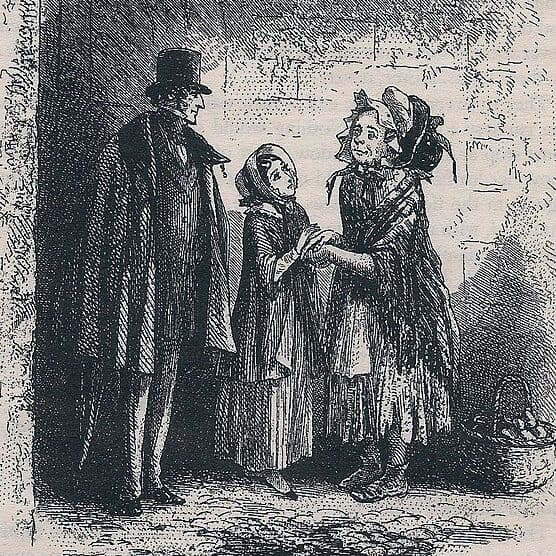 Hablot K. Browne - Little Dorrit, Amy as the mother of the Marshalsea