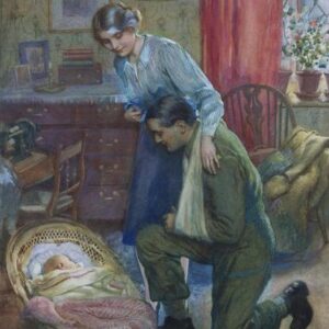 Harold Copping - The first sight of his son