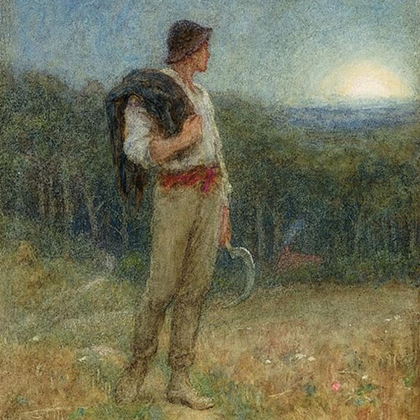 Helen Allingham, Harvest Moon (1879)