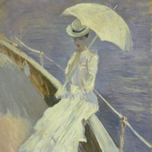 Paul Helleu, Jeune femme en blanc (1900)
