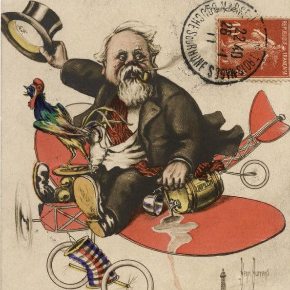 Henri Aurrens, Caricature du président de la République Armand Fallières (1911)
