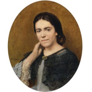 Henri Chanet - Portrait de Julia Kavanagh