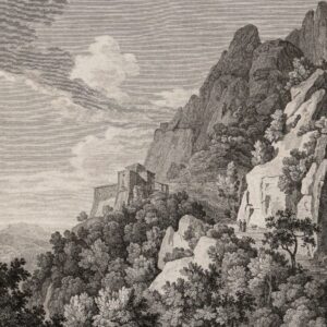 Henri Legrand, Vue de la grotte de la Vierge de Montserrat (1806)
