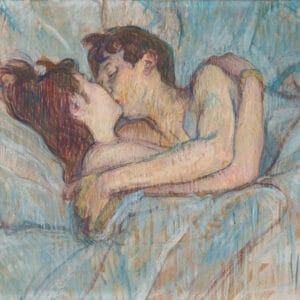 Henri de Toulouse-Lautrec - Au lit, Le Baiser (1892)