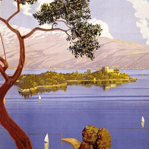 Affiche touristique du Lac de Garde (1924)
