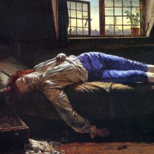 Henry Wallis - La Mort de Chatterton (1856)