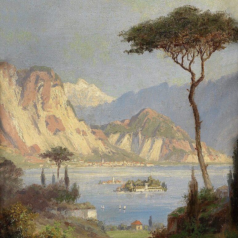Hermann-Ludwig Heubner - Blick auf Isola Bella (1915)