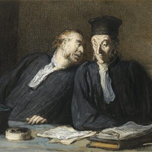 Honoré Daumier - Deux avocats conversant