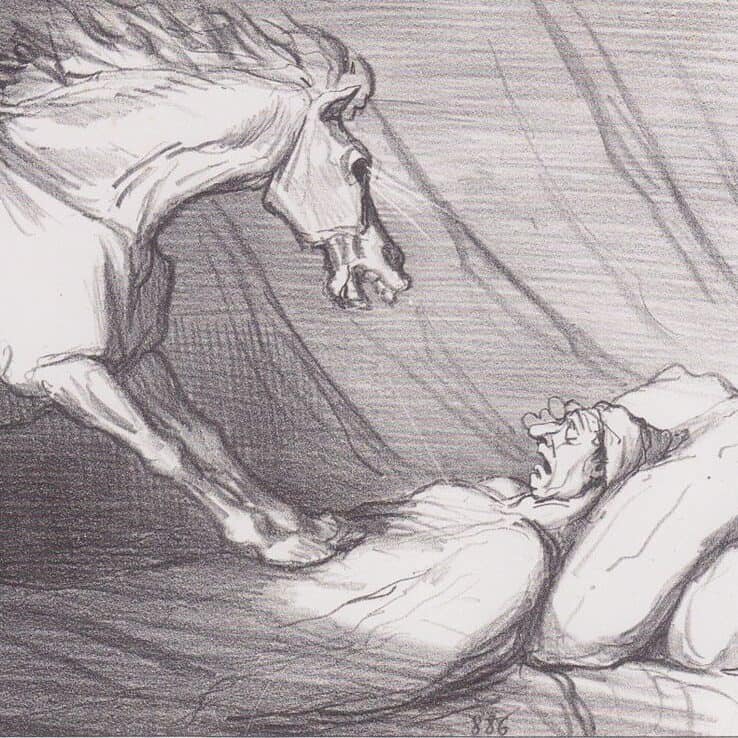 Honoré Daumier, La viande de cheval est une viande saine et digestive (1856)