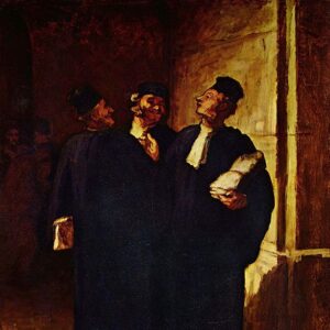Honoré Daumier - Trois avocats causant (1857)