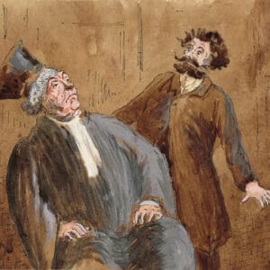 Honoré Daumier - Un avocat et son client