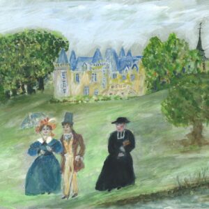 Honoré de Balzac, Le Curé de village - aquarelle humide de Fabie Lou (juillet 2017)