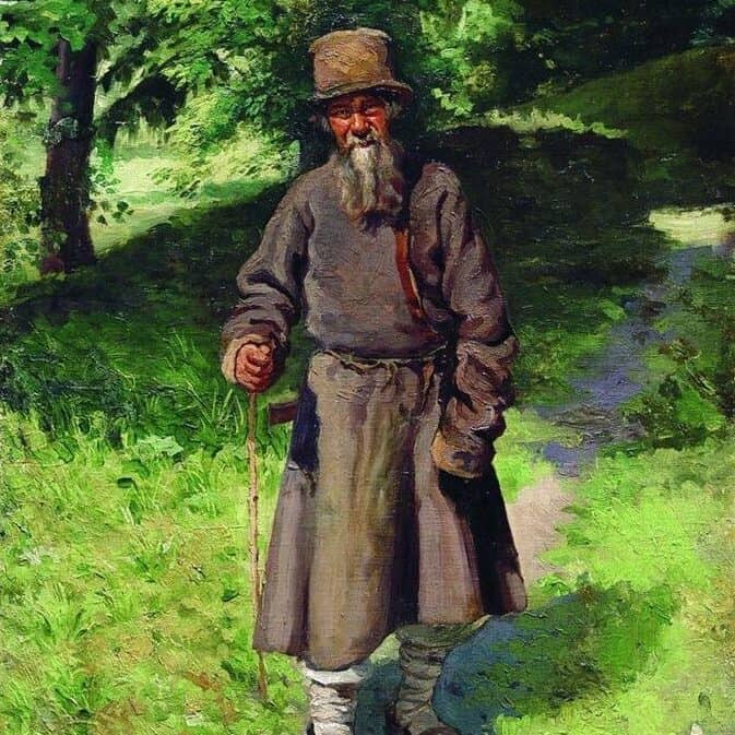 Iarochenko Nikolaï Alexandrovitch - Paysan dans la forêt (1880)