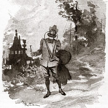 Illustration d'Albert Robida pour « La fin des livres » d'Octave Uzanne (1894)