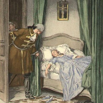 La filleule du Comte S. - Illustration d'Auguste Leroux - Casanova, Histoire de ma vie