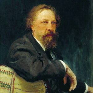 Ilya Repin - Portrait de l'écrivain Alexis Konstantinovitch Tolstoï / Aleksey Konstantinovich Tolstoy (1896)