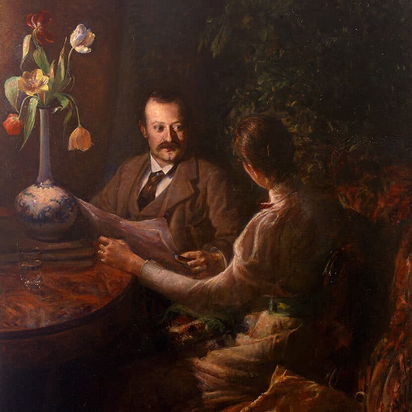 Ingeborg Kolling, Intérieur avec couple (1895)