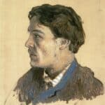 Isaac Levitan - Étude de portrait d'Anton Tchekhov (1885-1886)
