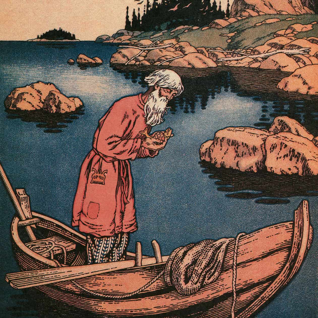 Ivan Bilibin - Conte du poisson d'or (1937)