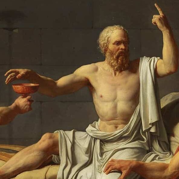 Jacques-Louis David - La Mort de Socrate (1787), Détail